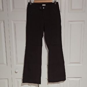 Maurices Brown Flare Jeans 3/4 Long 33” Inseam